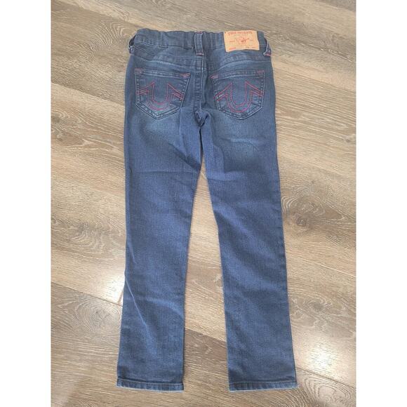 True Religion Boot Cut Girls Denim Jeans‎ size 6X #r - Picture 2 of 5